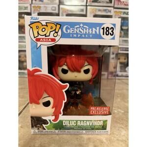 Funko Pop! Vinyl: Genshin Impact - Diluc Ragnvindr PE Exclusive w/Protector